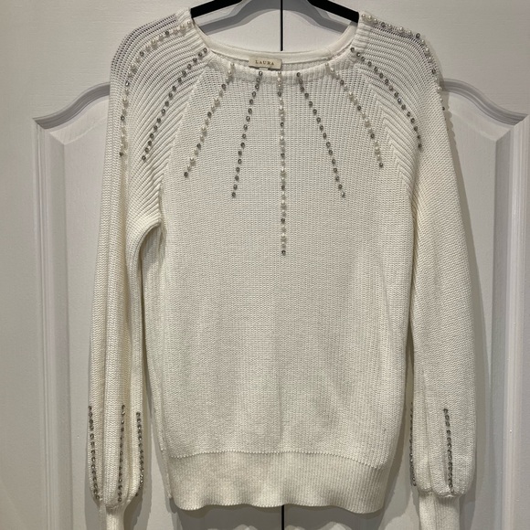 Laura Pearl & Rhinestone Detail Sweater - Picture 5 of 13